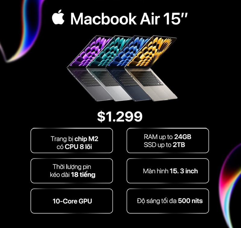 giá MacBook Air 15 inch