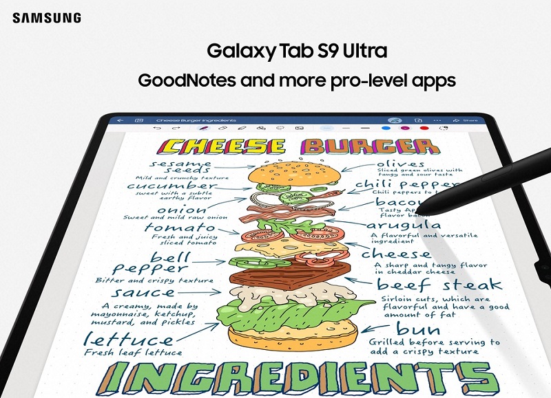 màn hình Galaxy Tab S9 series