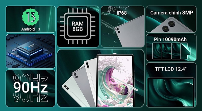 Cấu hình mạnh mẽ của Samsung Galaxy Tab S9 FE Plus 5G