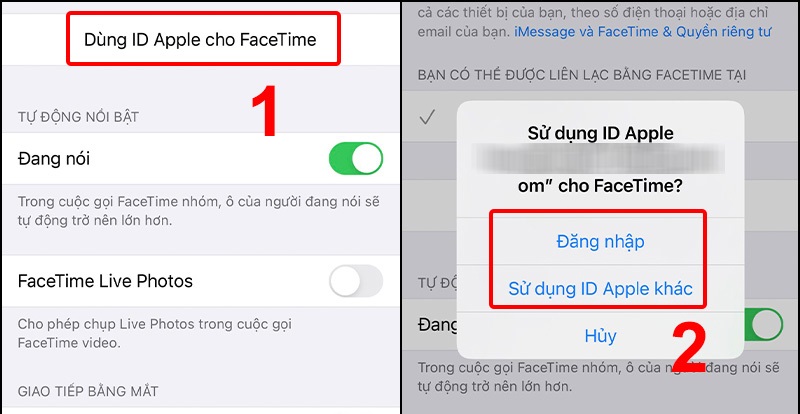 Cách thêm email trên Facetime