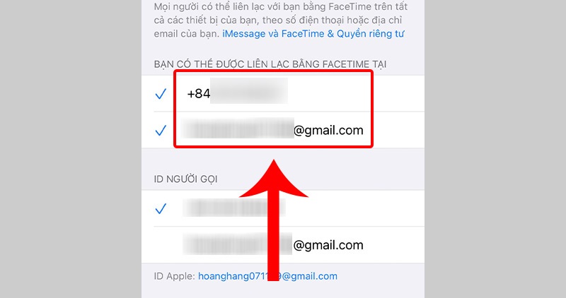 Cách thêm email trên Facetime
