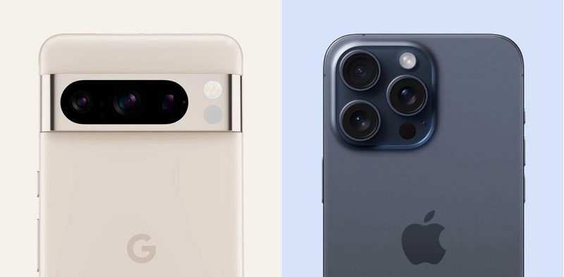 So sánh Google Pixel 8 Pro với iPhone 15 Pro Max
