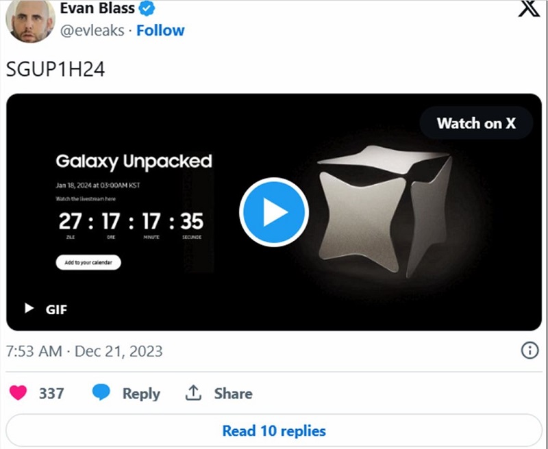 ngày ra mắt Galaxy S24, S24 Plus 5G