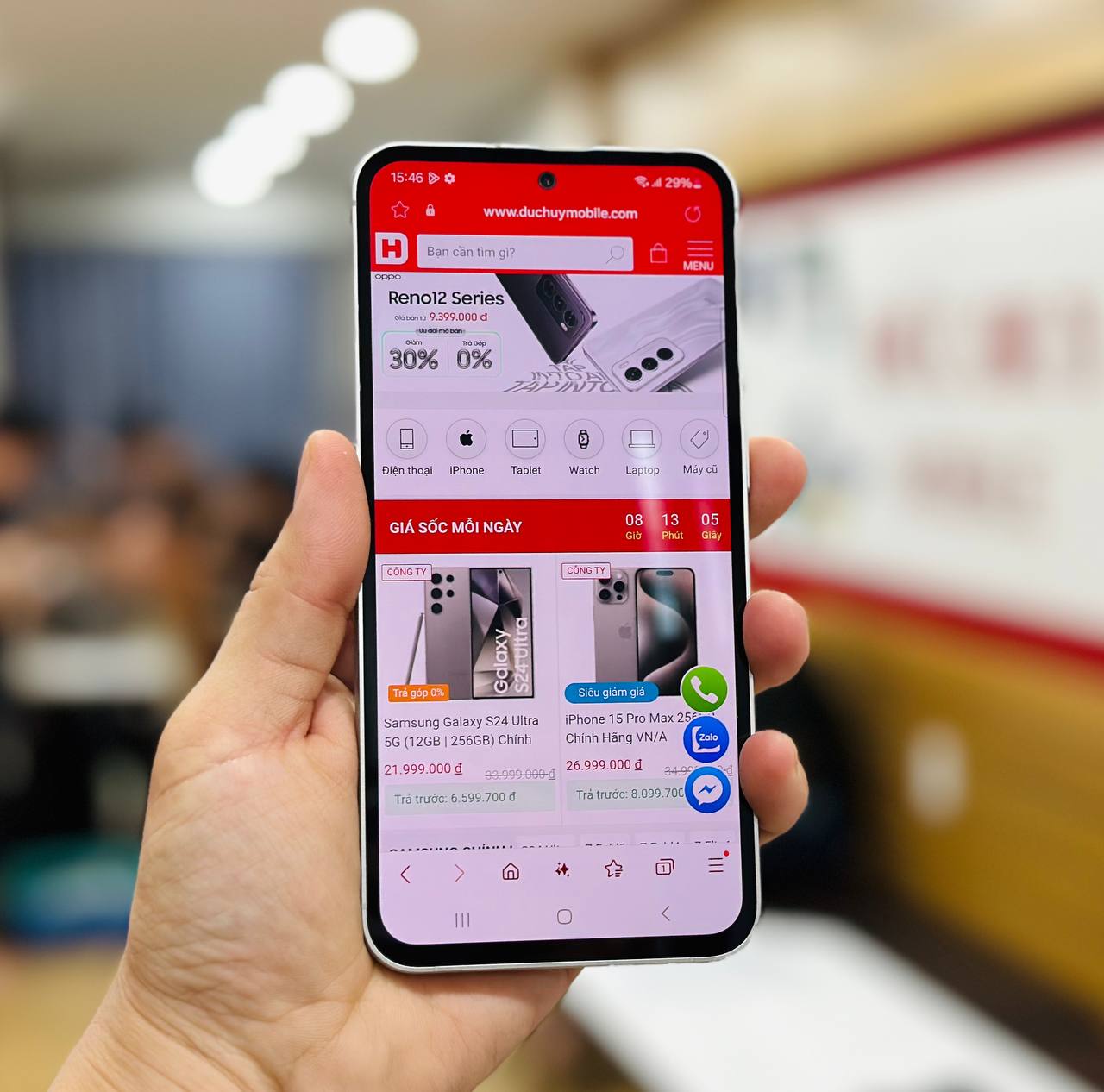 Samsung Galaxy S23 FE 5G cũ có màn hình tràn viền 