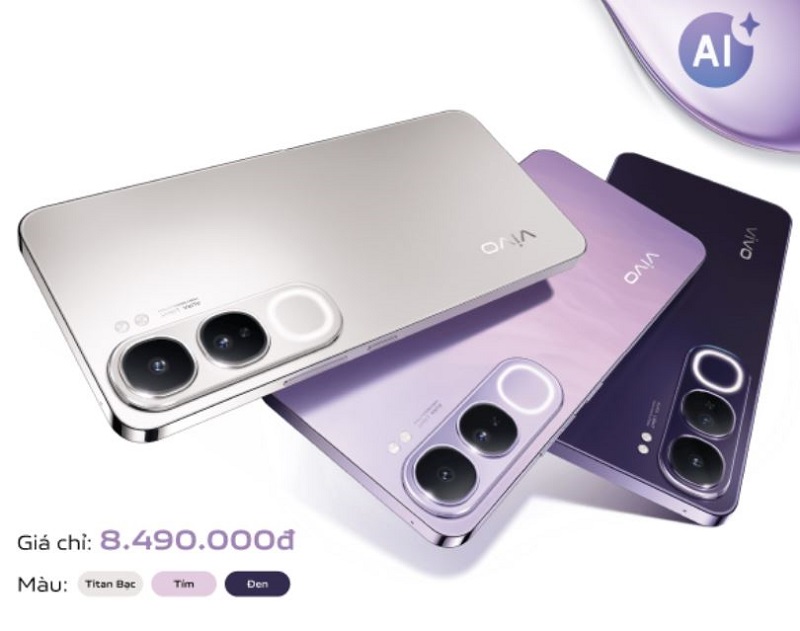 Vivo V40 Lite có 3 màu sắc cực đẹp