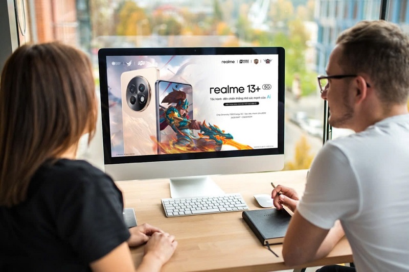 Giá bán của Realme 13 Plus 5G được nhà sản xuất công bố. 
