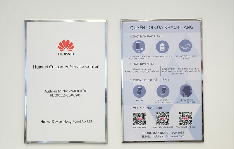 Một vài quy định bảo hành Huawei ​