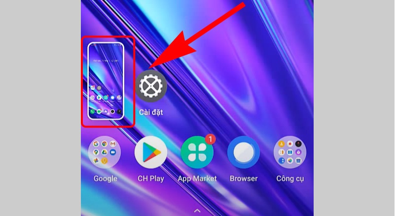 Trên màn hình Realme sẽ xuất hiện ảnh chớp sáng và âm thanh chụp hình