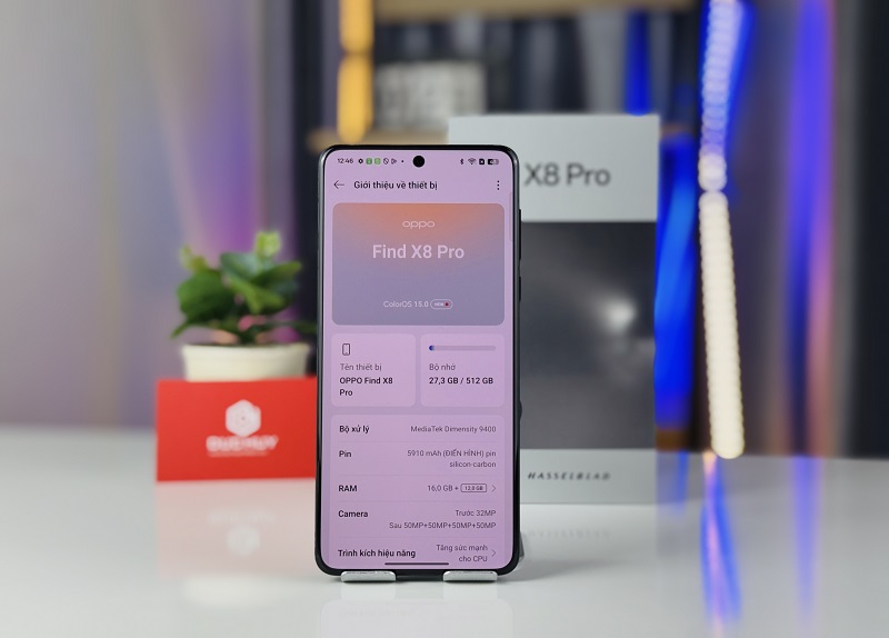 OPPO Find X8 Pro có cấu hình mạnh mẽ và camera chất lượng