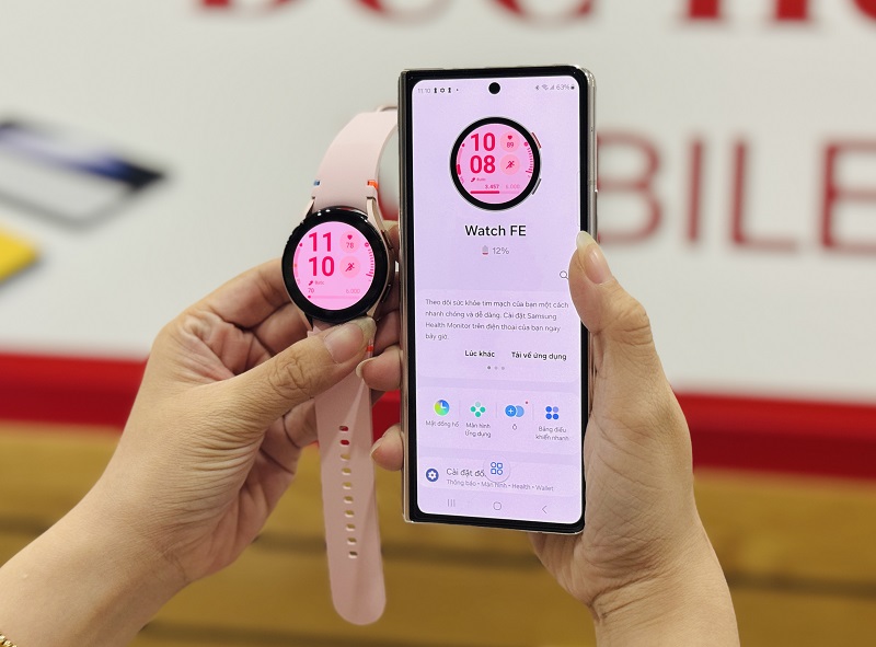 trải nghiệm kết nối Samsung Galaxy Watch FE cực mượt 