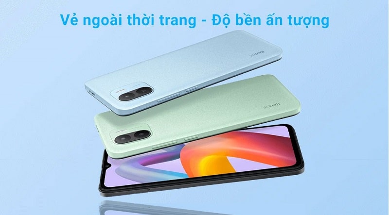 ngoại hình Xiaomi Redmi A2 trẻ trung