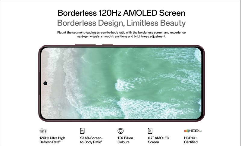màn hình OPPO F25 Pro hiển thị đẹp
