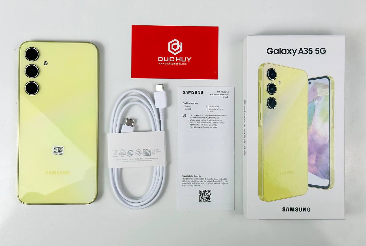 Samsung Galaxy A35 5G màu vàng 