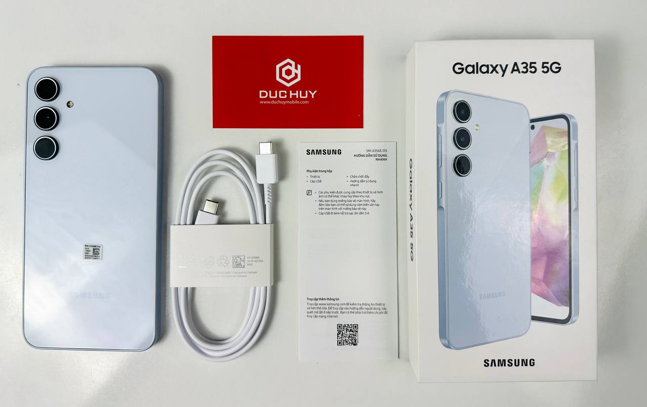 Samsung Galaxy A35 5G màu xanh 