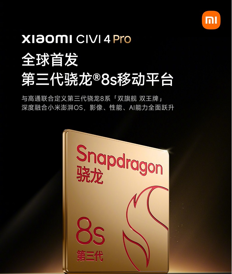 chip Xiaomi Civi 4 Pro mạnh mẽ