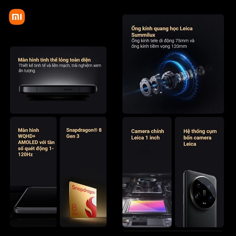 Xiaomi 14 Ultra có ngoại hình cao cấp và sang trọng.