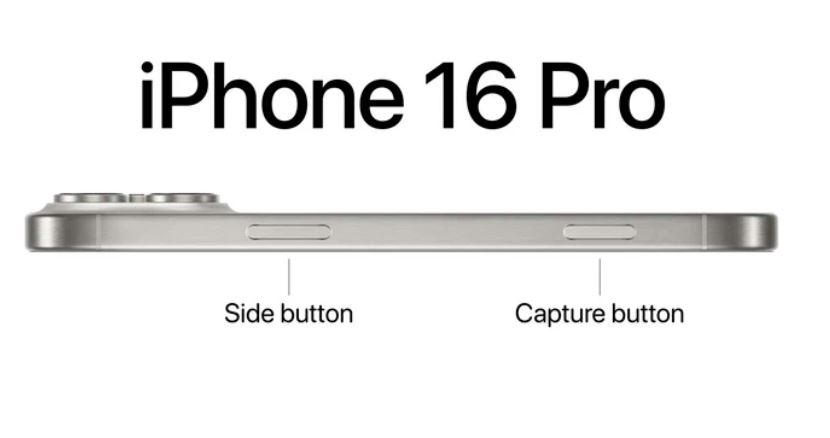 iPhone 16 Pro Max 256GB có nút chụp ảnh vật lý mới.