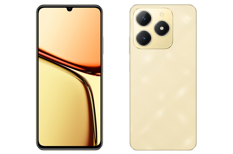 Realme C61 màu vàng sang trọng