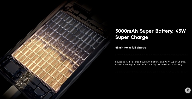 Tecno Camon 30S Pro có pin khủng 5000 mAh