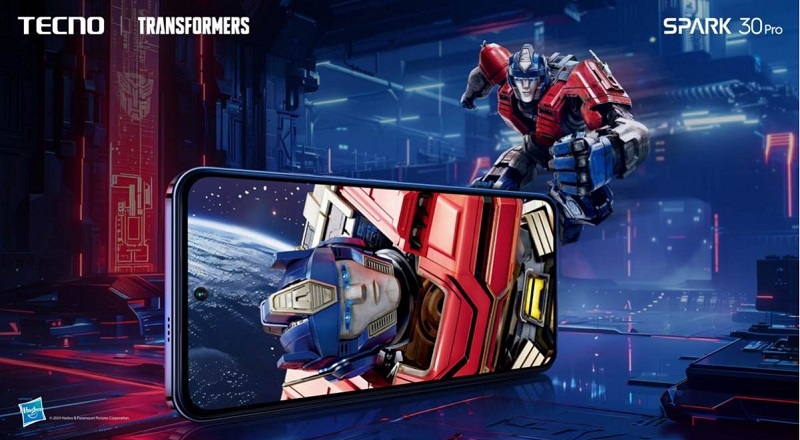 Tecno Spark 30 Pro có màn hình lớn, hiển thị đẹp