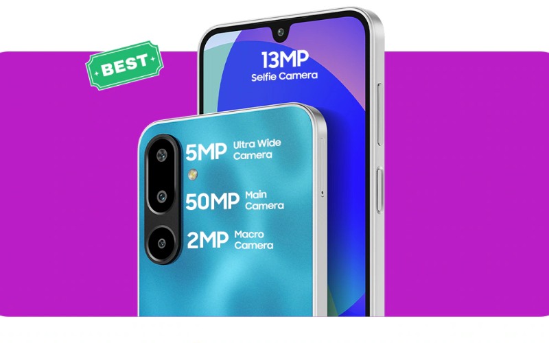 Camera 50MP hỗ trợ quay phim 1080p