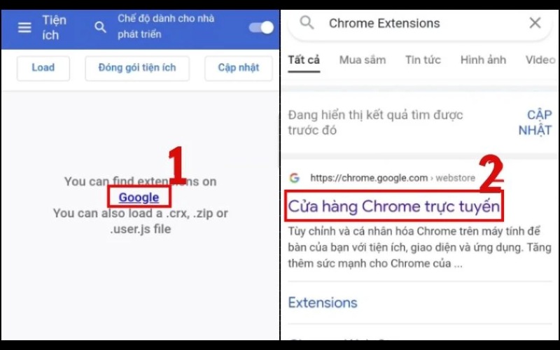 Chặn quảng cáo bằng cách cài đặt thêm tiện ích mở rộng bước 2