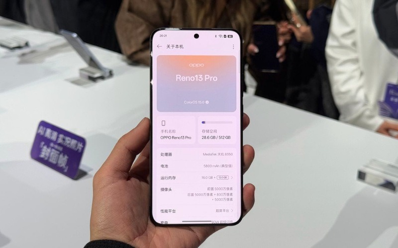 Trải nghiệm hiệu năng mạnh mẽ với Dimensity 8350 trên Oppo Reno13 Pro 5G Cũ