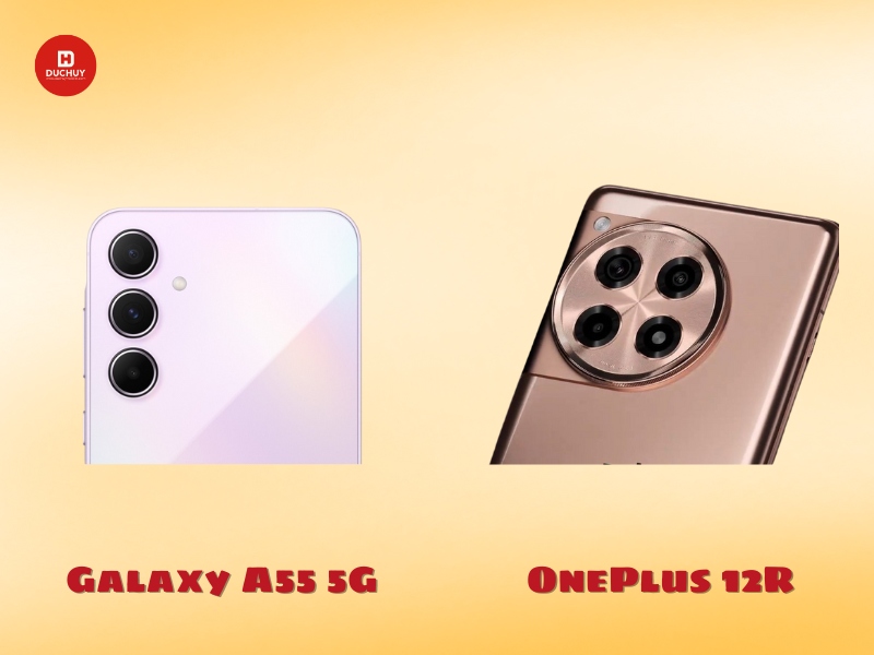 So sánh về chất lượng camera giữa Galaxy A55 5G vs OnePlus 12R