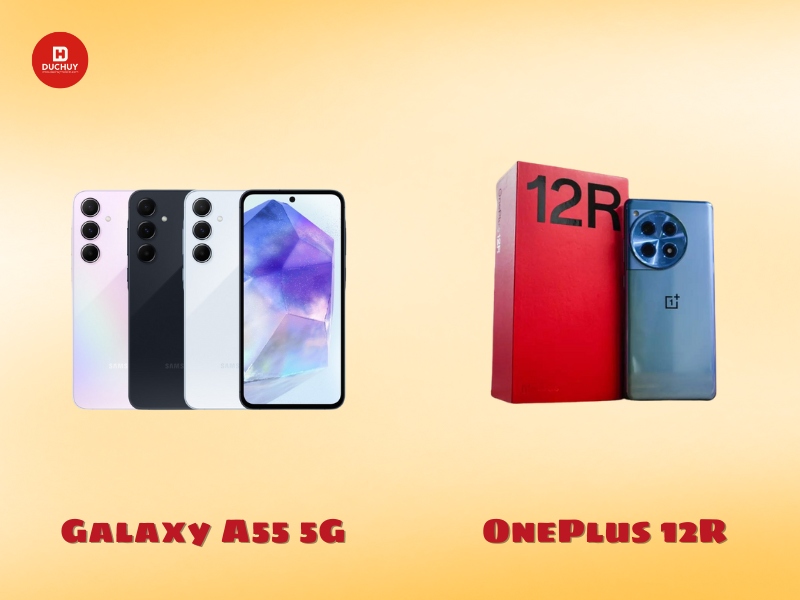 So sánh về hiệu suất giữa Galaxy A55 5G vs OnePlus 12R