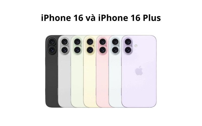 iPhone 16 và iPhone 16 Plus có mấy màu