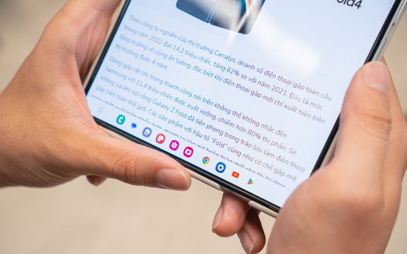 Samsung Galaxy Z Fold5 hỗ trợ phần mềm tốt nhất trên điện thoại gập