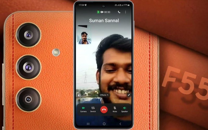 Camera selfie siêu đỉnh 50MP trên Samsung Galaxy F55