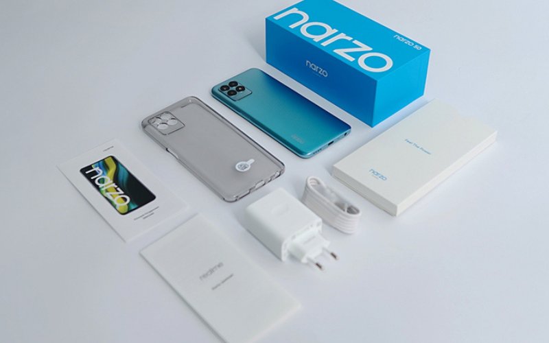 Dung lượng pin và sạc trên Realme Narzo 50 4G