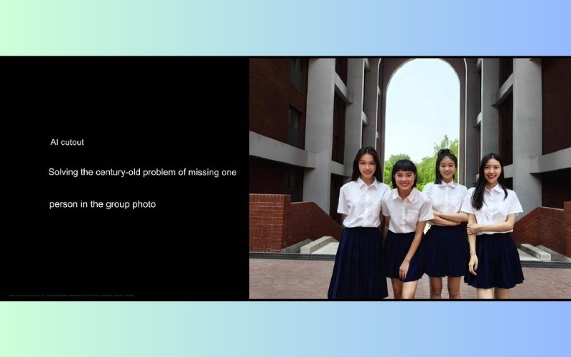 Cho phép việc ghép thêm người vào ảnh chụp nhóm.