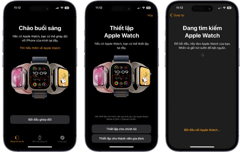Cách ghép đôi Apple Watch bằng camera trên iPhone