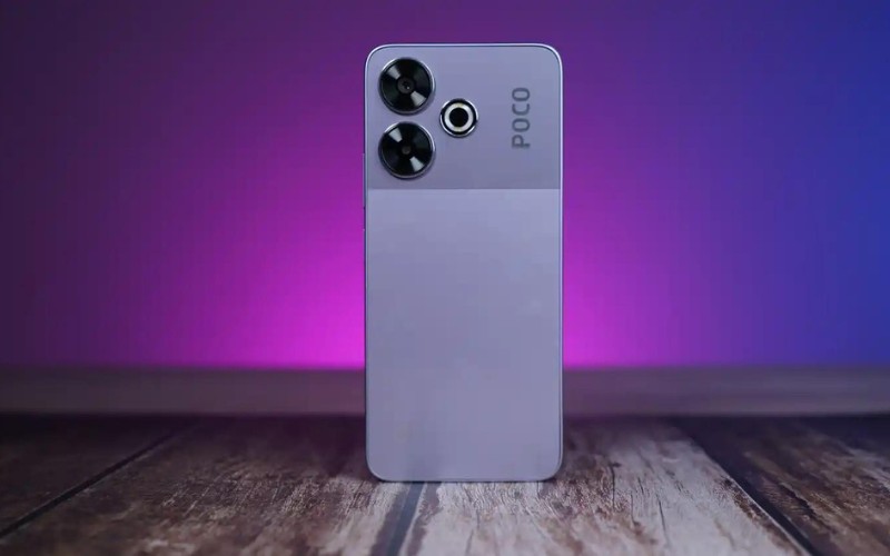 Thiết kế mặt lưng kính Xiaomi POCO M6 Plus 5G