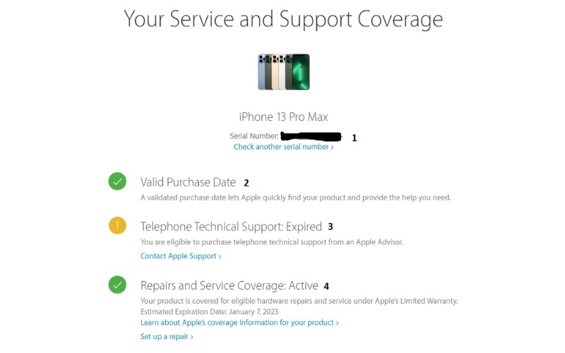 Kiểm tra những thông tin cần thiết qua Checkcoverage
