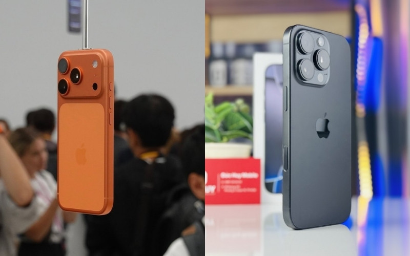 Các tùy chọn màu sắc của iPhone 17 Pro Max.
