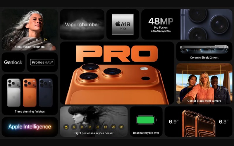 màn hình iPhone 17 Pro Max sắc nét