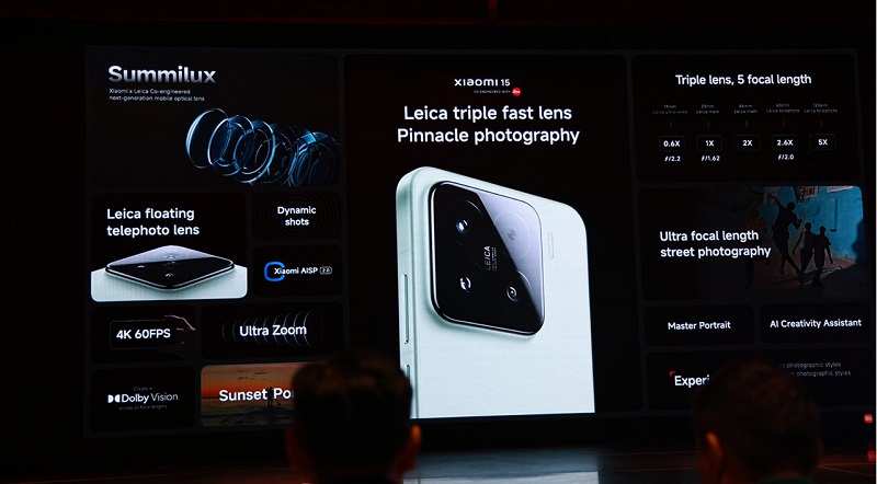 Xiaomi 15 có 3 camera hàng đầu