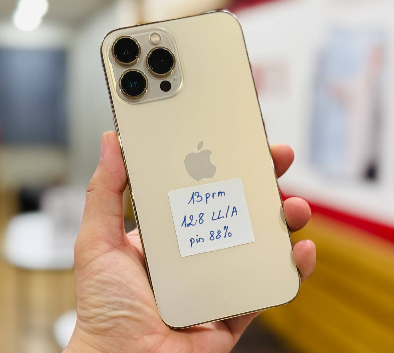 iPhone 13 Pro Max 128GB cũ Chính Hãng màu vàng