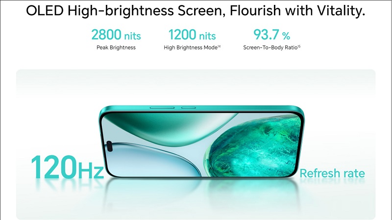 HONOR X8c có màn hình 120Hz mượt mà