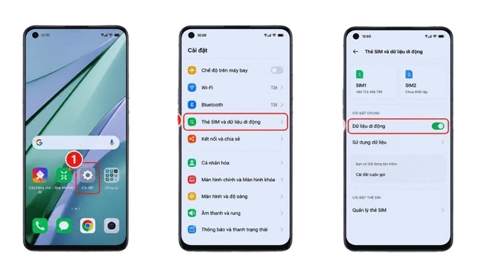 Truy cập vào ứng dụng Cài đặt trên OPPO