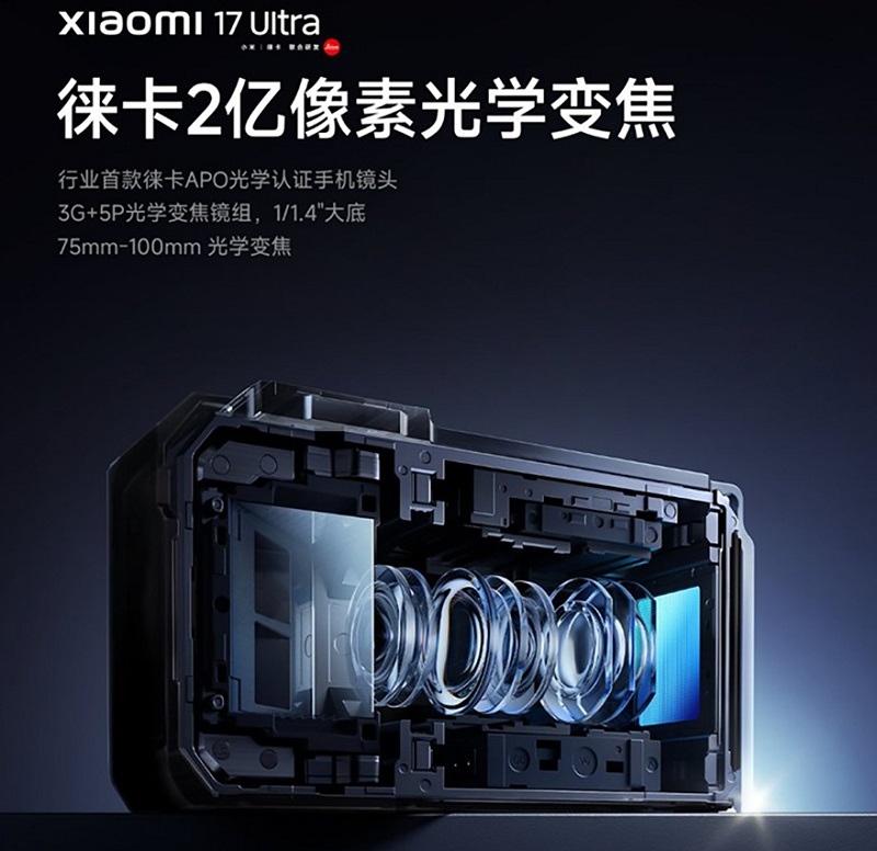 Xiaomi 17 Ultra có camera tele 200MP