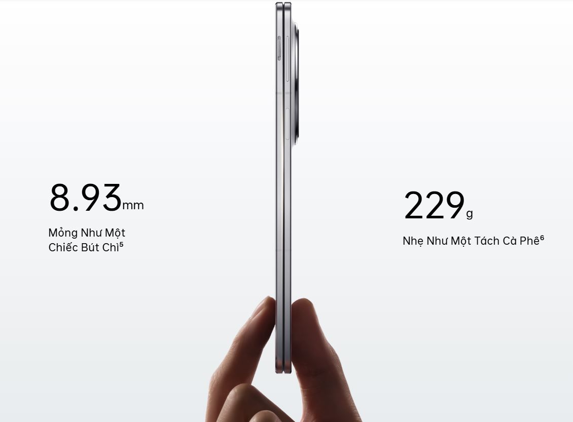 Thông số độ mỏng chi tiết của OPPO Find N5 