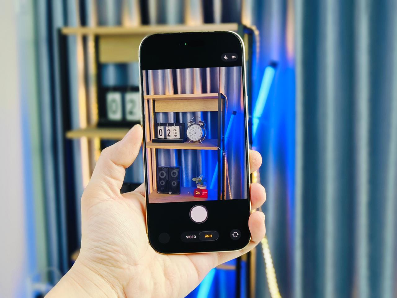 giao diện chụp ảnh của iPhone Air 