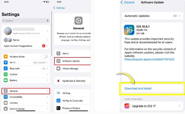 Cập nhật iOS lên phiên bản mới