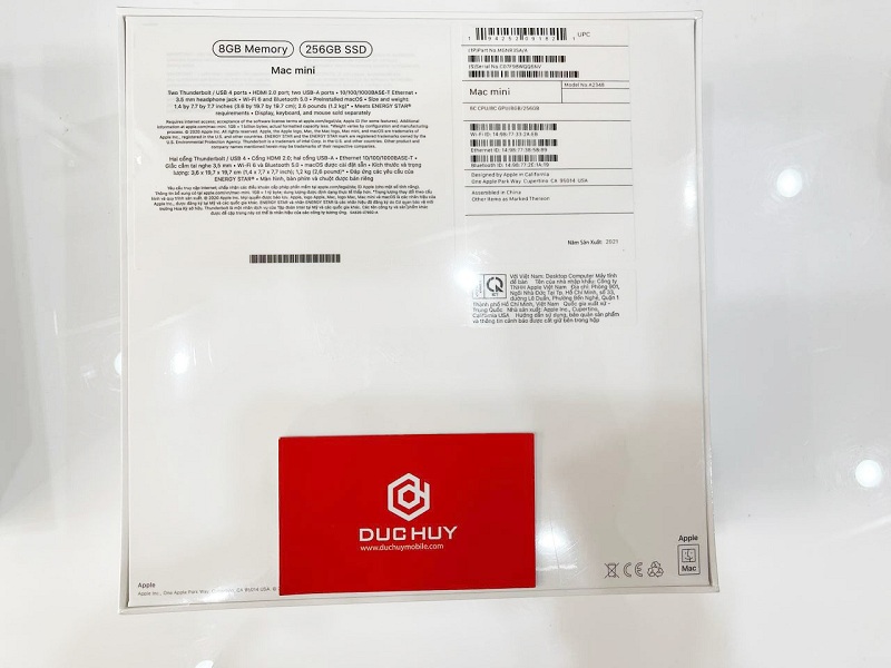 cấu hình Mac Mini M1 2020 256GB