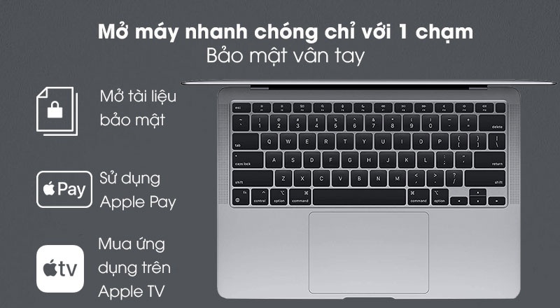 vân tay Macbook M1 