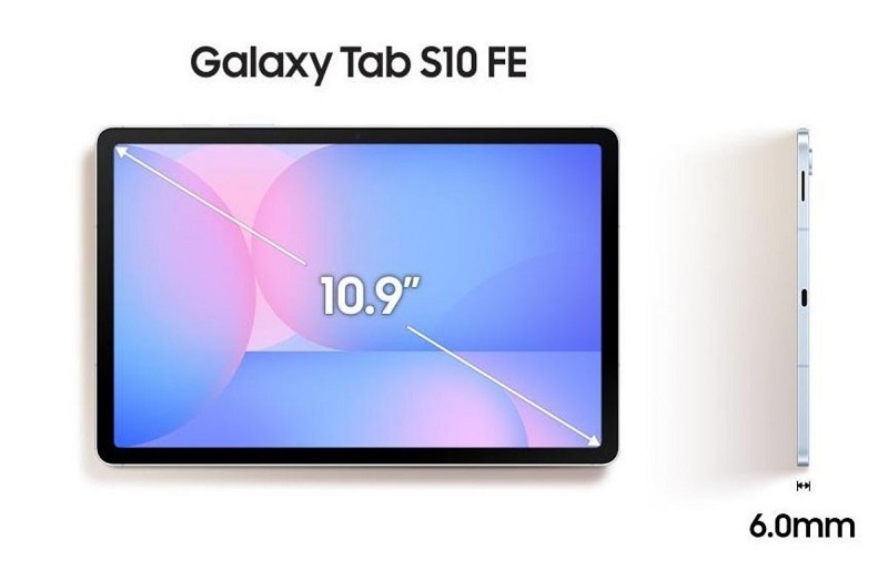 Galaxy Tab S10 FE có màn hình 10.9 inch